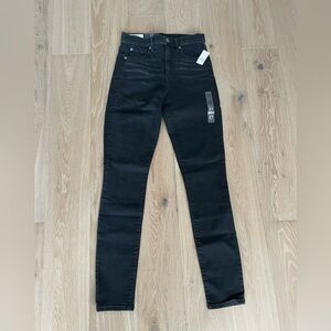 Gap Denim True Skinny High Rise Stretch Jeans in Black - Size 27 / 4 Long - NWT